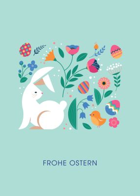 Grußkarte Frohe Ostern Motiv 3
