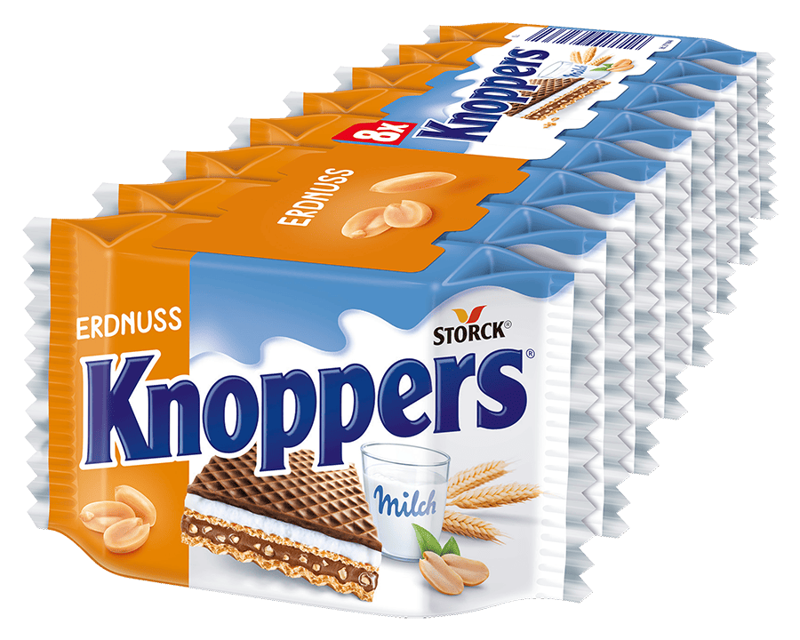 Knoppers Erdnuss Schnitte  Knoppers Erdnuss Schnitte Bild