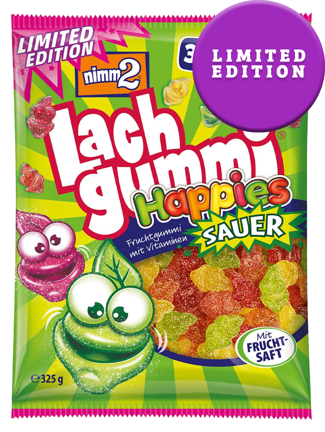 nimm2 Lachgummi  Happies Sauer