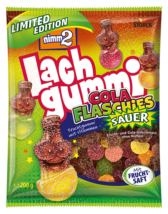 nimm2 Lachgummi Cola Flaschies Sauer Bild
