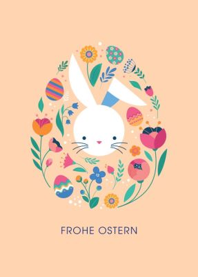 Grußkarte Frohe Ostern Motiv 2