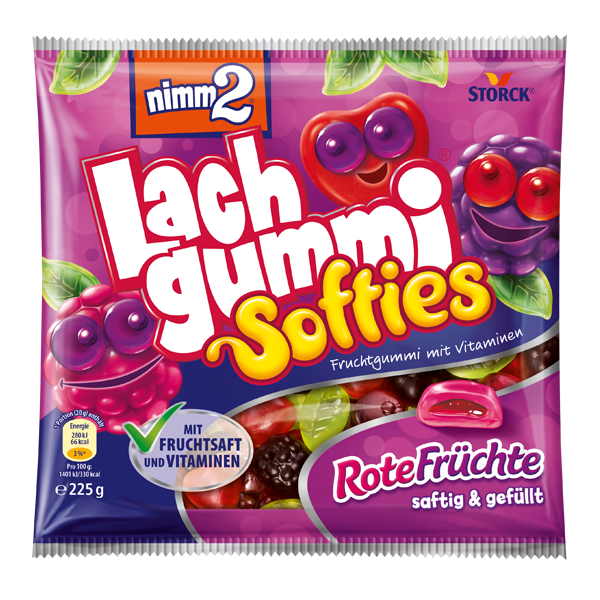 nimm2 Lachgummi Softies Rote Früchte